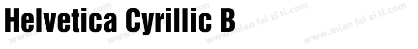 Helvetica Cyrillic B字体转换